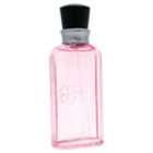 its vintage pink glass bottle evokes a soft hue to