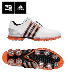 Brand New Adidas Tour 360 ATV Golf Shoes White/Orange Size 7~12  