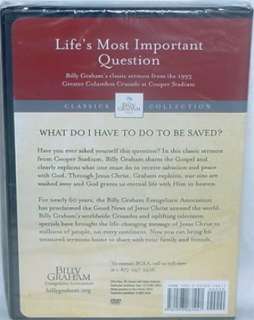 Lifes Most Important Question Billy Graham Library DVD  
