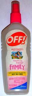 OFF  SKINTASTIC FRESH INSECT REPELLENT FAMILY 9 OZ  