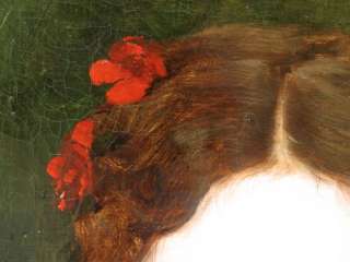 PHILLIPE PARROT (1831 1894) FINE FRENCH OIL PORTRAIT LADY, LARGE 