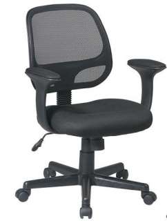 New Mesh Back Work Smart Task Chair with Padded Arms  