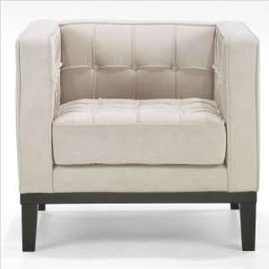   Urbanity Roxbury Tufted Arm Chair in Cream Furniture & Decor