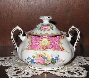 Royal Albert LADY CARLYLE Covered Sugar Bowl  