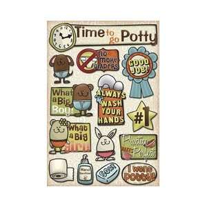  Potty Training Time To Go Potty Cardstock Stickers 