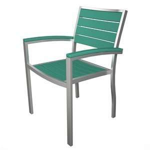   Wood A200FASAR Euro Arm Outdoor Dining Chair (2 pack)