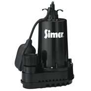 Simer 1/2 hp Thermoplastic Submersible Sump Pump 