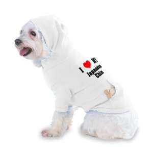 /Heart Japanese Chin Hooded (Hoody) T Shirt with pocket for your Dog 