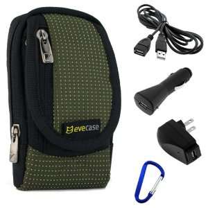 com EveCase Travel Kit Compact Zipper Case with Strap, USB Extension 
