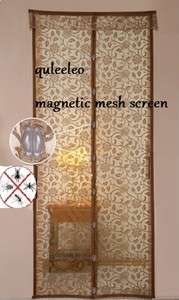  Magnetic Mesh Door Mesh Screen Door Curtain Magic Screens Bug Out