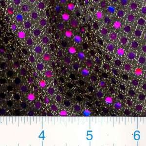  45 Wide Sequin Knits Purple/Gold Fabric By The Yard 