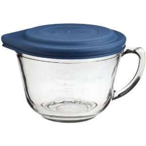Kitchen Supply 2 Quart Glass Batter Bowl With Lid  Kitchen 