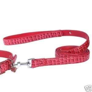 East Side Collection Charmed Croco DogCollar BLK 11 14
