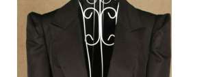 Ladies Women Puff Sleeve Lapel Suit Blazer Jacket Outerwear coat 1096 