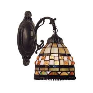  Landmark Lighting Jewelstone 1 Light Wall Sconce 618 CB 