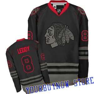  NHL Gear   Nick Leddy #8 Chicago Blackhawks Black Ice 