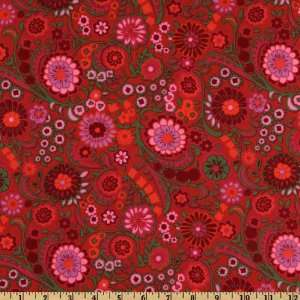   Collection Kashmir Red Fabric By The Yard Arts, Crafts & Sewing
