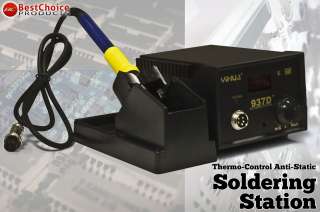 Digital 60W Soldering Station Solder Iron Welder Tool w 5 Tips Stand 