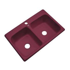  Dekor Double Basin Acrylic Topmount Kitchen Sink 50167 