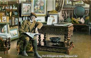 CA HOLLYWOOD PAUL DE LONGPRE AT HOME CIRCA 1912 M48233  