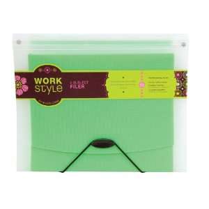  Wilson Jones WorkStyle 5 Pocket Folder Filer, Letter Size 