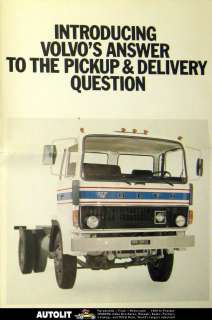 1976 Volvo F613 COE Truck Brochure Poster & Letter  