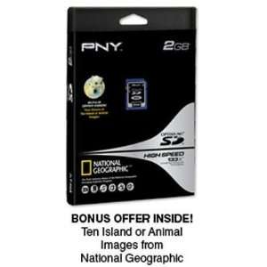  PNY 2 GB Optima Pro Secure Digital High Speed 133X )P 