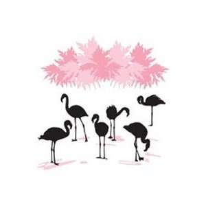  Hip In A Hurry Vinyl 35 Inch   Flock Of Flamingos Arts 
