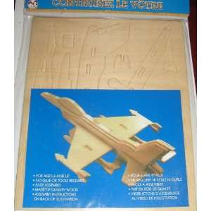  Assembly Brain Teaser Wood Puzzle 3d Aircraft Plane Toys 