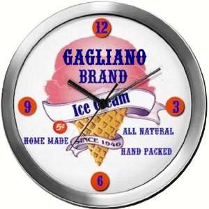  GAGLIANO 14 Inch Ice Cream Metal Clock Quartz Movement 