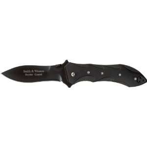 Smith & Wesson Border Guard 3.9 Black Plain Edge Blade  