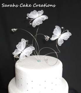 Stunning Butterfly Wedding Cake Topper (or set)  