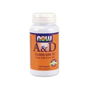   Vitamin A & D, 10,000 IU / 400 IU   250 Gels