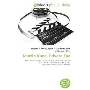  Martin Kane, Private Eye (9786132710246) Books