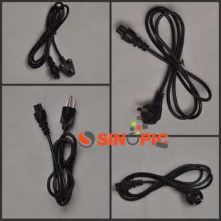 NEW EU 2 Prong Laptop Adapter Power Cord Cable Lead 2 Pin BLACK 
