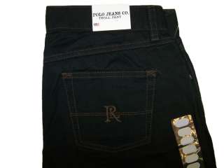 Polo Jeans Co Ralph Lauren Womens Twill Pants Black *  