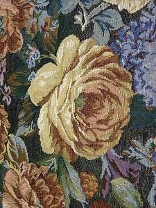   and Multi Colored Rose Floral Tapestry Upholstery Drapery Decor Fabric