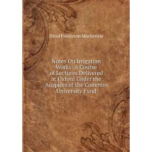   Common University Fund Nicol Finlayson Mackenzie  Books