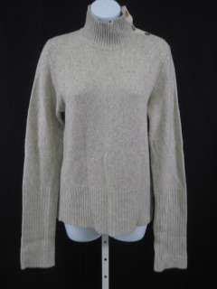CALVIN KLEIN Beige Turtleneck Sweater Size Large  