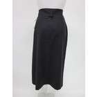 Oscar de la Renta NWT OSCAR DE LA RENTA Gray Wool Pintucked Skirt Sz 8