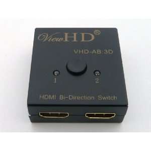 ViewHD HDMI Bi directional 2x1 or 1x2 A B / AB Switch / Switcher