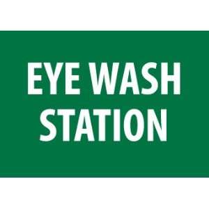 SIGNS EYE WASH STATION WHT/GREEN
