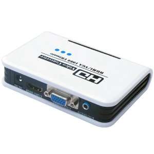  HDMI to VGA Audio Video Converter Box Adapter 1080P 