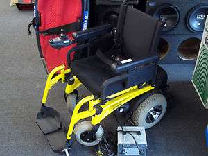 QUICKIE P 222 WHEELCHAIR YELLOW EXCELLENT CONDITION  