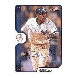 Alfonso Soriano Autograph/Signed 2002 Bowman Chrome Card