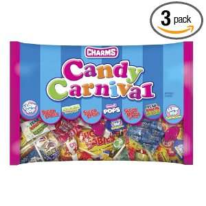Charms Candy Carnival, 44 Ounce Bags (Pack of 3)  Grocery 