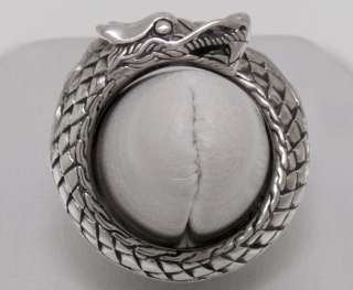 John Hardy Sterling Silver Dragon Coil Ring  
