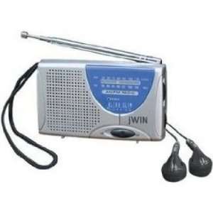  JWIN JXM6 Super Slim AM/FM Radio with Speaker Electronics