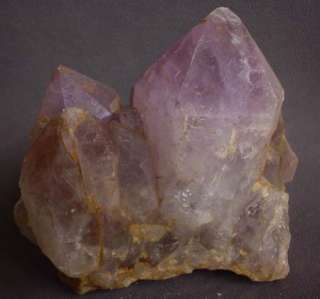   description natural amethyst quartz crystal cluster points from brazil