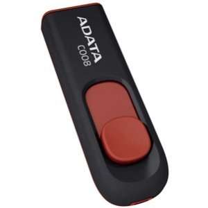  Adata C008 4 GB USB 2.0 Flash Drive   Black, Red 